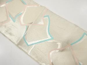 アンティーク　色紙模様織り出し袋帯（材料）